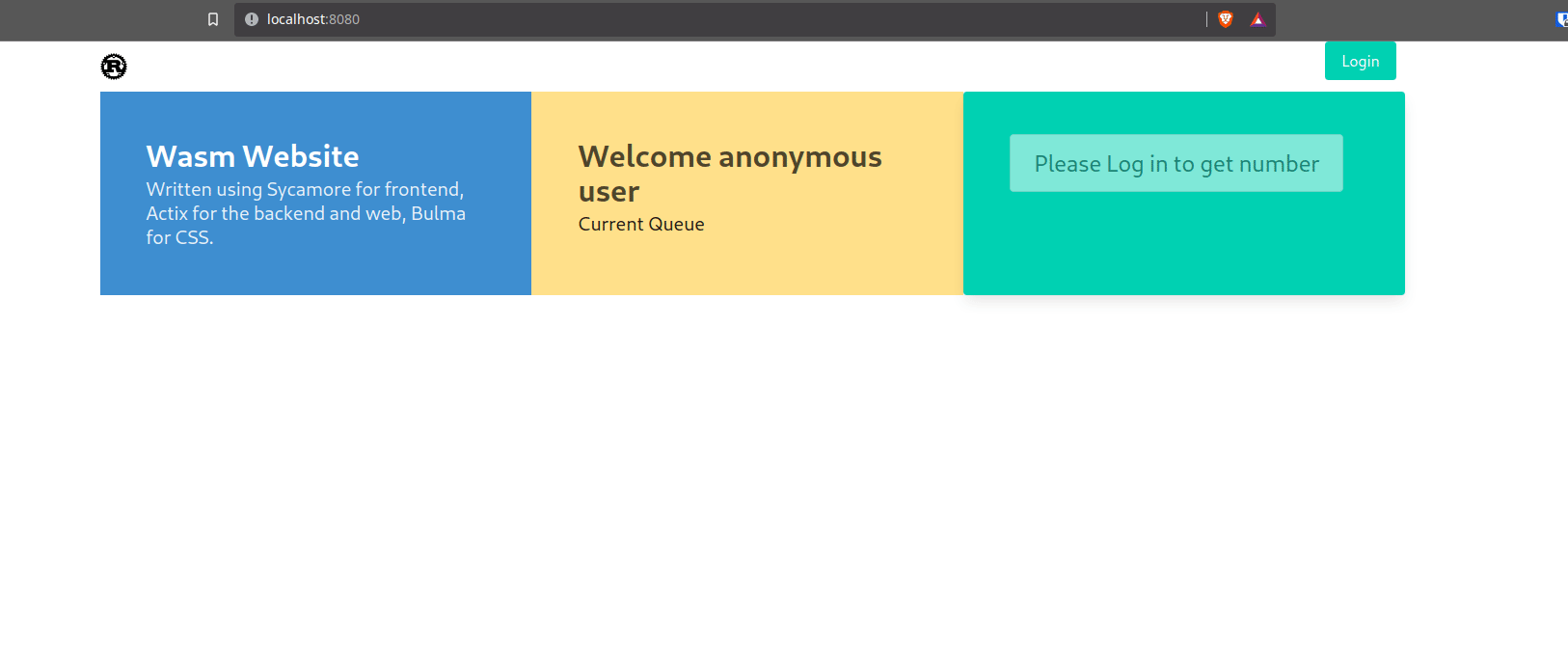 Example Screenshot example